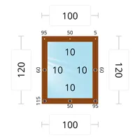 Мягкое окно 100x120 см, для веранды, беседки